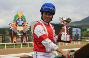 Na Yu Na after winning the Jeju Cup (KRA)