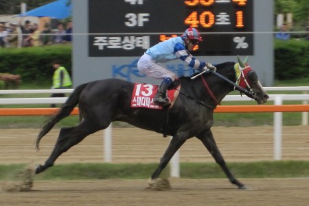 Back: Derby winner Speedy First