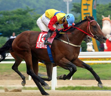 Jigeum I Sungan and Moon Se Young win the Jeju Governor's Cup (Picture: KRA)